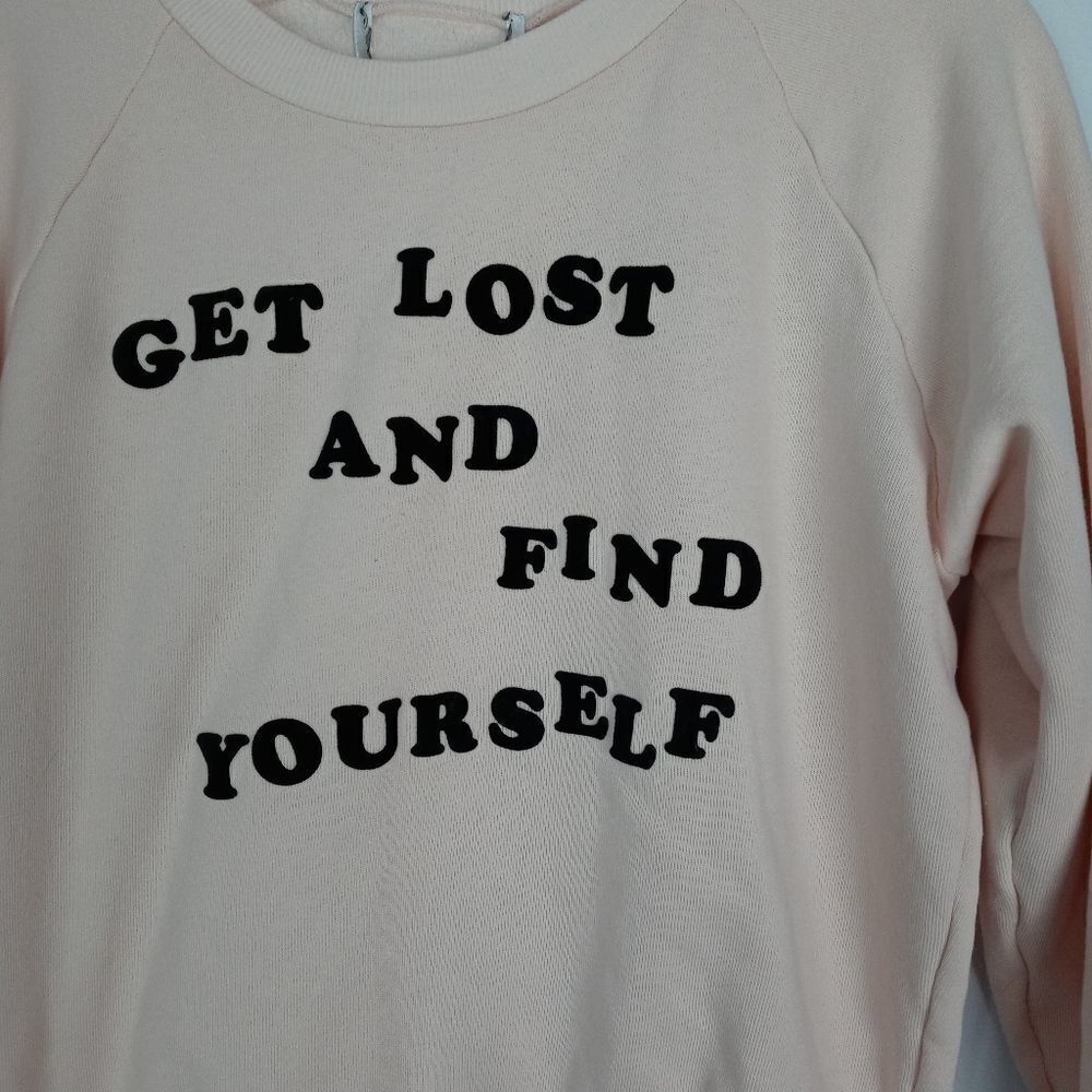 Wildfox Blush Pink Get Lost And Find Yourself Tee - Picture 7 of 10